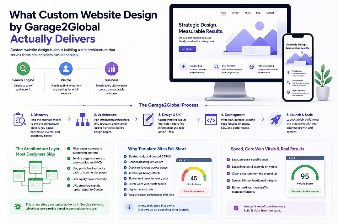 What Custom Website Design by Garage2Global Actually Delivers